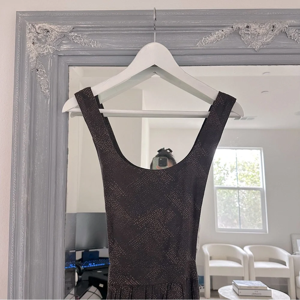 Free People Printed Mini Dress Brown Size S